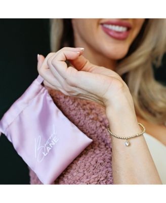 3mm Gold Filled Ball with Cubic Zirconia Charm