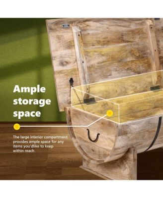 Coffee Table Solid Mango Wood 34.6"x19.7"x15.7"