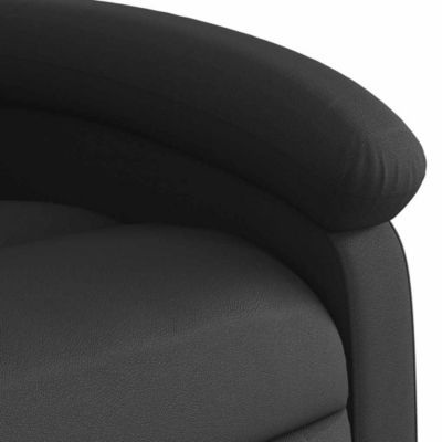1 piece Real Leather Black Recliner Chair