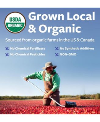 USDA Organic Cranberry Concentrate, Pure Cranberry Juice Concentrate for Urinary Tract, Joint & Kidney Health Support, 200srv