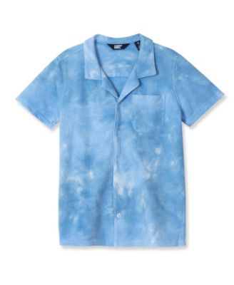 Boys Terry Knit Button Down Shirt