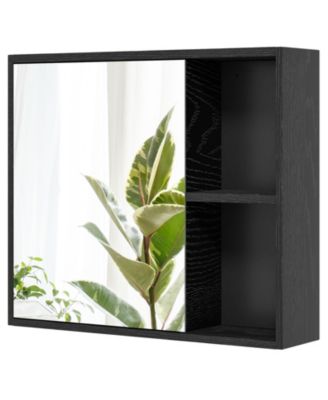 Bathroom Medicine Cabinet with Single Mirror Door