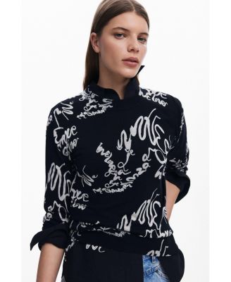 Women's Fine Lettering Sweater