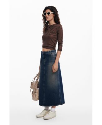 Женская футболка Desigual с длинным рукавом и надписями