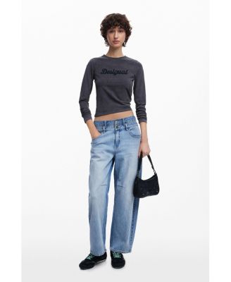 Маленькая женская сумка Desigual из искусственной кожи с вышивкой