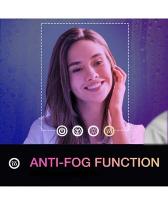 23.6x31.5 in LED  Bathroom Wall Mirror RGB Touch Anti Fog Multicolor Dimmable