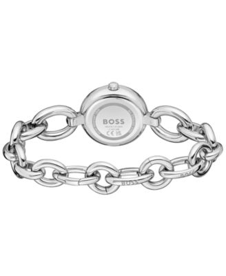 Women's Live Quartz Slim Silver-Tone Stainless-Steel Watch, 28mm