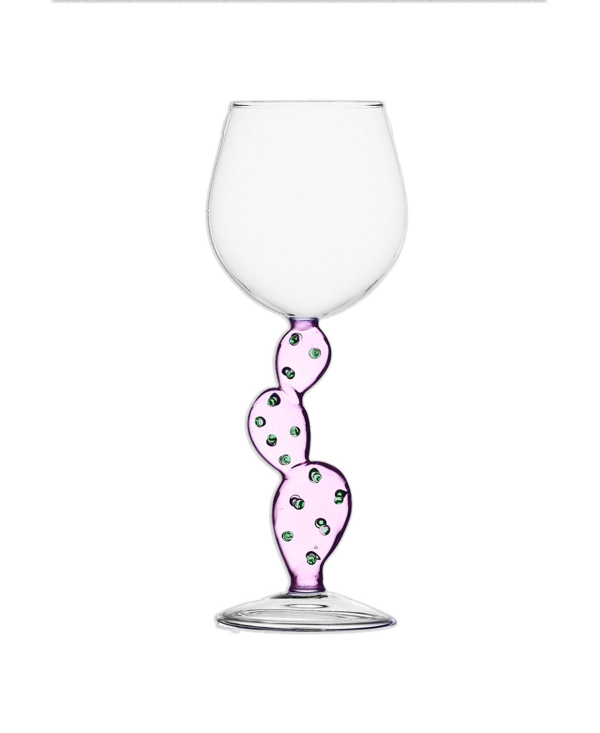 Ichendorf Desert Plants Cactus Stemmed Glass, 11.8 Oz. In Pink
