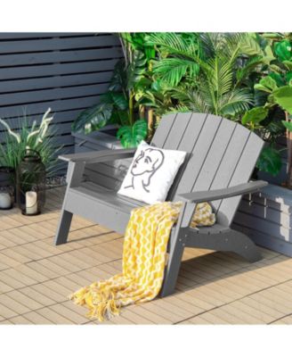 HDPE Patio Adirondack Chair for Porch Garden Backyard