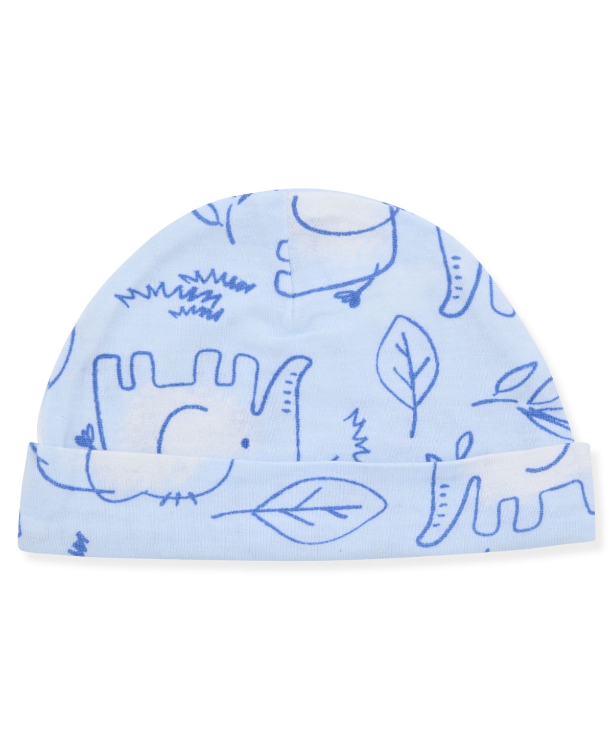 Max & Olivia Baby Boys 2-piece Print Footie And Hat Set In Blue