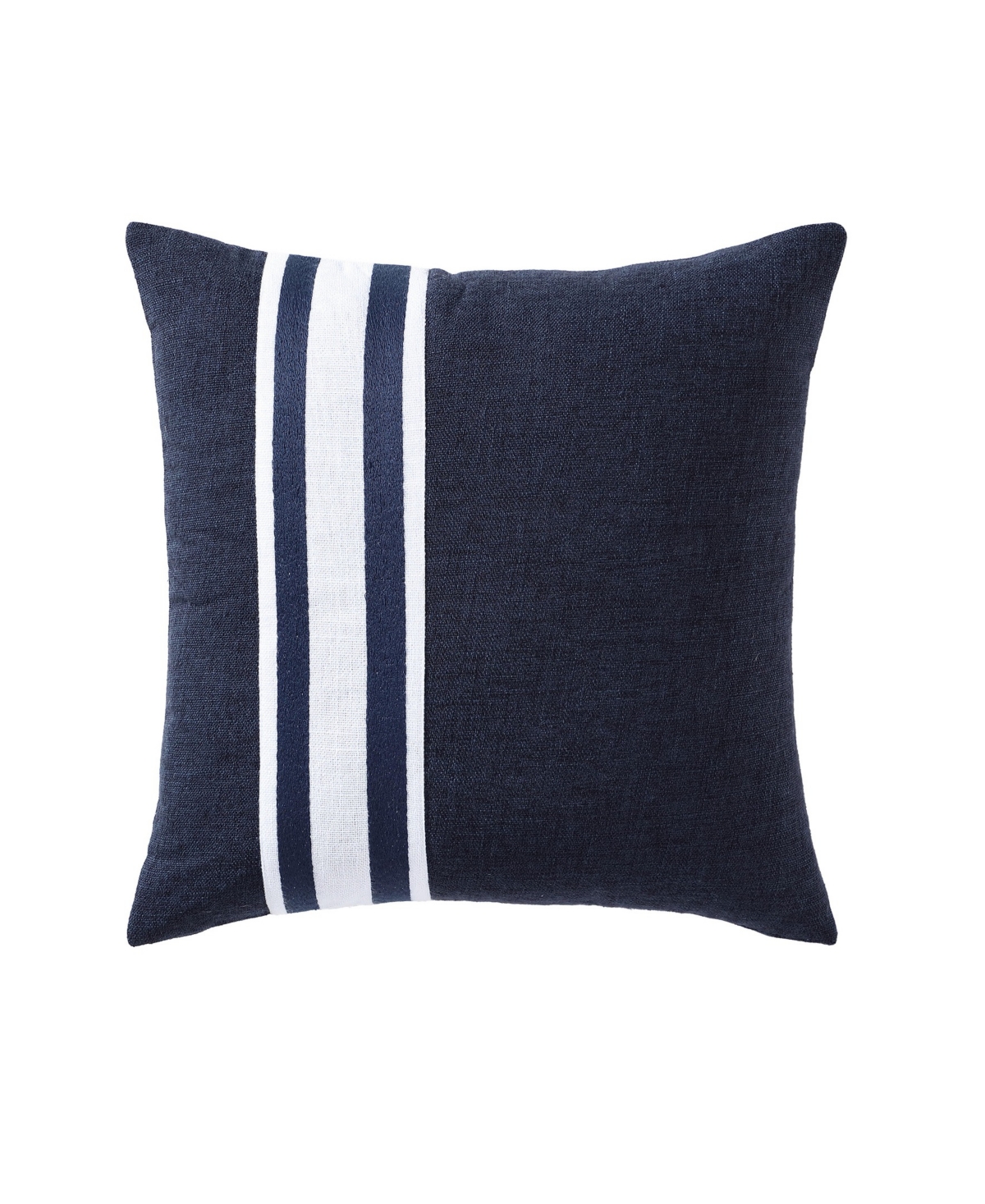 Nautica Sailor Harbor Embroidered Square Pillow, 20" X 20" In Navy