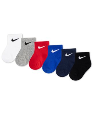 Baby Swoosh Ankle Socks, Pack of 6