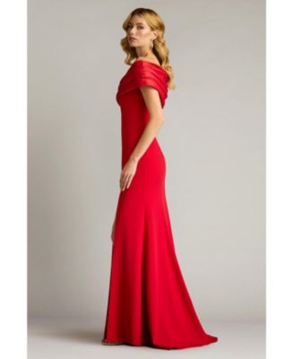 Dalton Two-Tone Off-Shoulder Gown