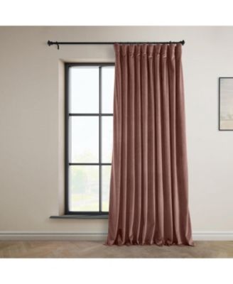 Extra Wide Heritage Plush Velvet Room Darkening Curtain