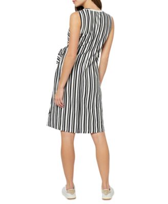 Women's Karen Cotton Striped Side-Tie Dress