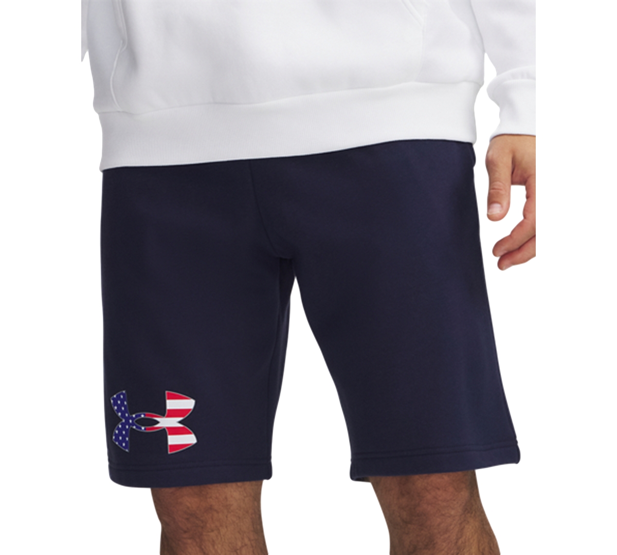 Under Armour Men's Freedom Rival Bfl Shorts In Midnight Navy,red