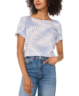 Vince Camuto - Women's Short-Sleeve Rolled Cuff T-Shirt