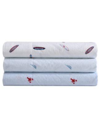 Nautica Printed Cotton Percale Sheet Set