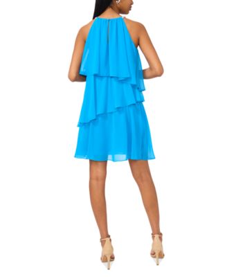 Женское многоуровневое платье на бретельках с украшениями от MSK