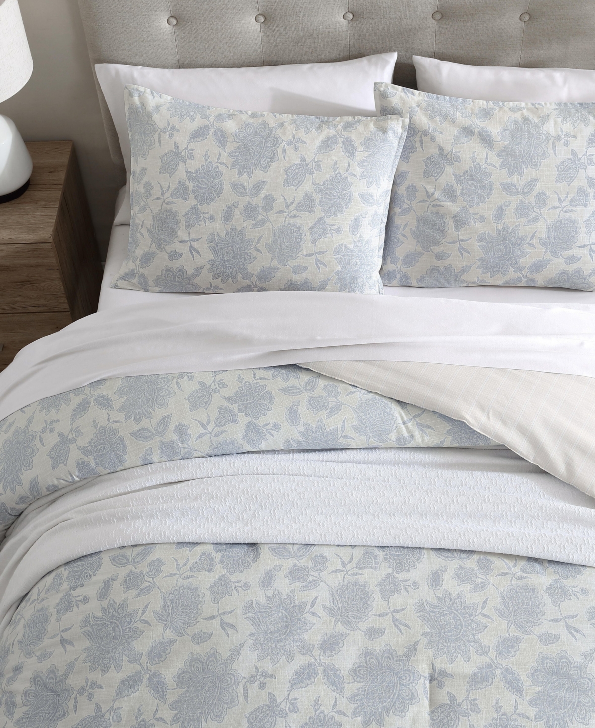 Nautica Elmwood Reversible Comforter Set In Blue