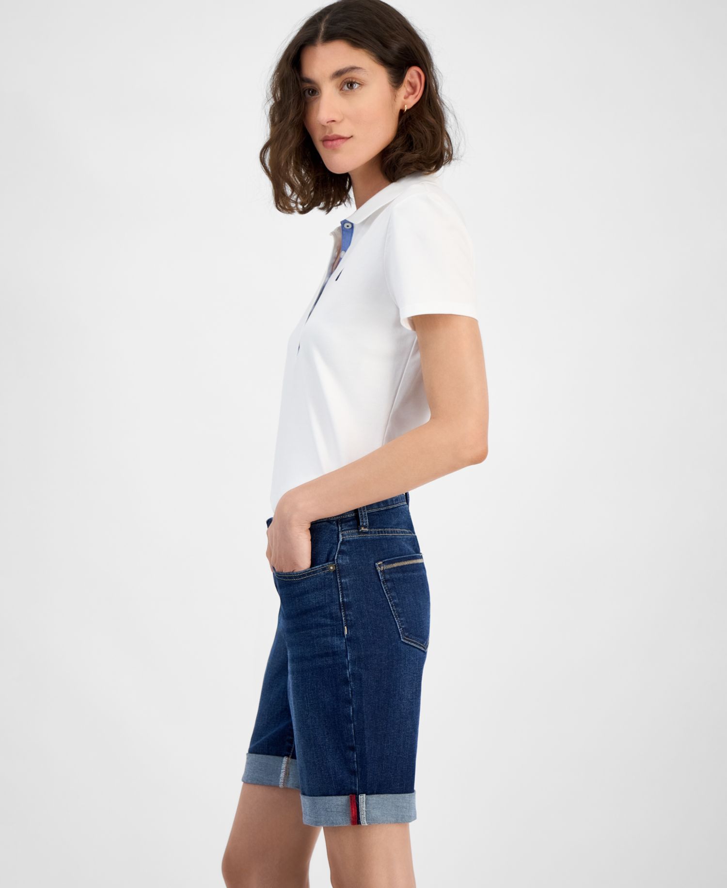 Jeans Women's 9" Cuffed Denim Shorts