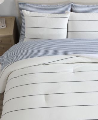 Naval Stripe 3-Pc. Comforter Set, King