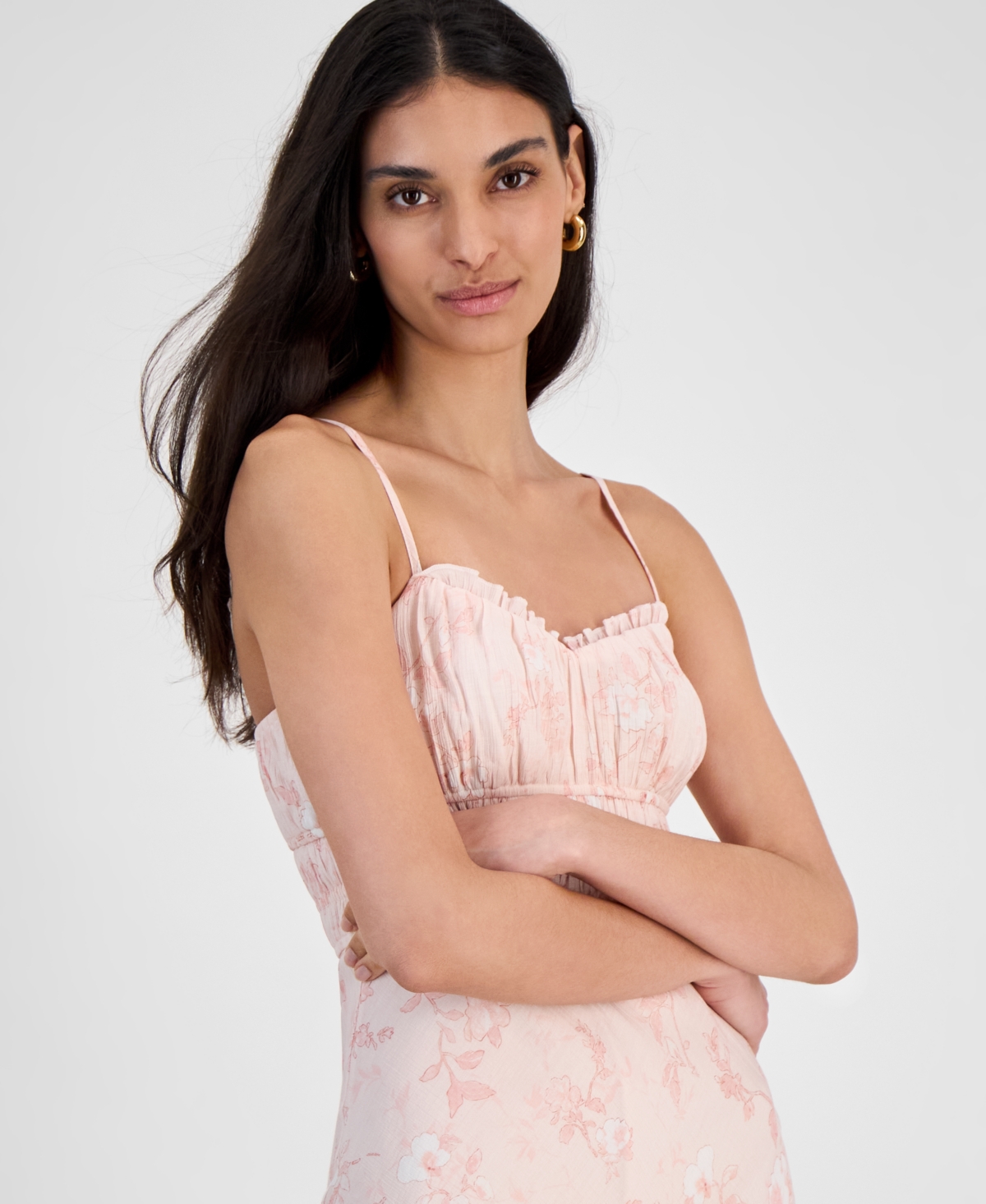 And Now This Women's Shirred Midi Slipdress, Exclusively At Macy's