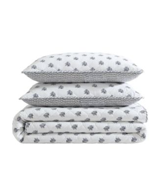 Coral Beach Reversible 3-Pc. Quilt Set, Full/Queen