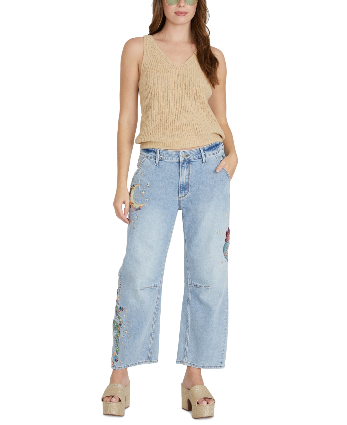 Women's Barbara Barrel Jeans X Hallucination - Light Wash