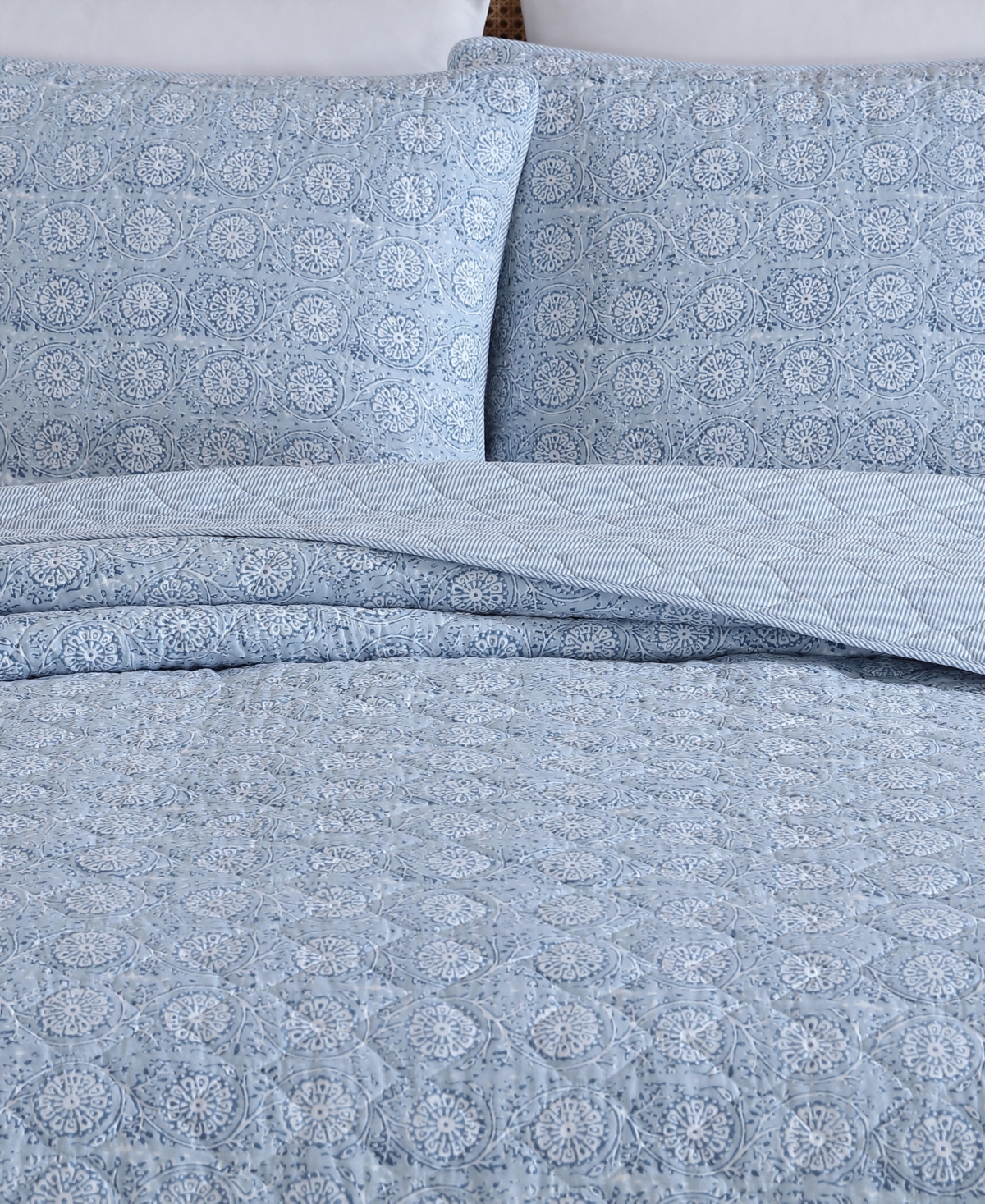 Nautica Floral Park Reversible 3-Pc. Quilt Set, King
