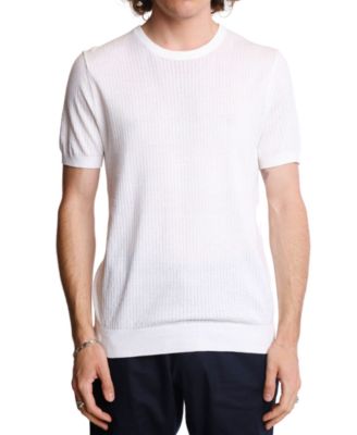 Paisley & Gray - Men's Slim Fit Short Sleeve Pointelle T-Shirt