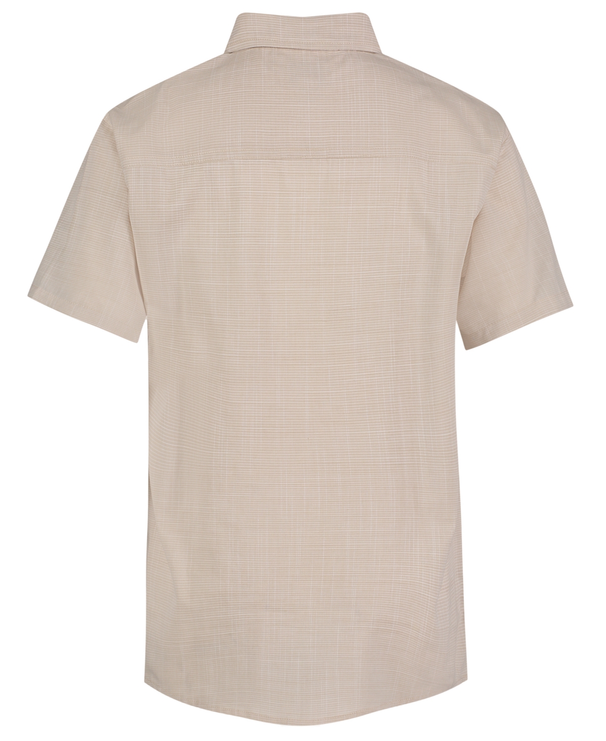 Calvin Klein Big Boys Textured Shirt In White Pepper
