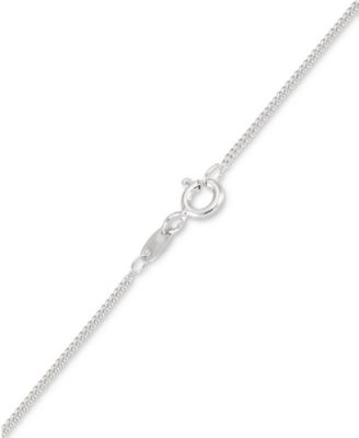 Marcasite & Crystal Interlocking Hearts 18" Pendant Necklace in Sterling Silver