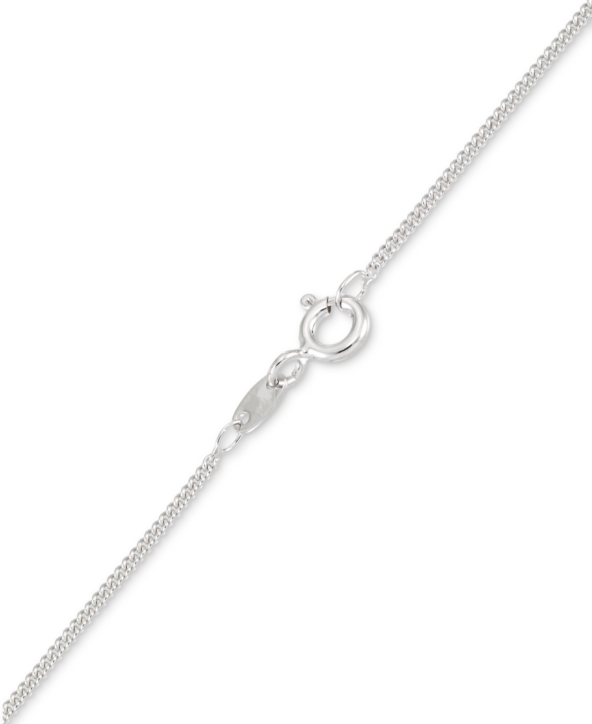 MACY'S MARCASITE & CRYSTAL INTERLOCKING HEARTS 18" PENDANT NECKLACE IN STERLING SILVER 