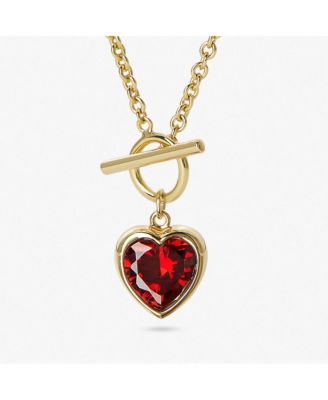 Gold Heart Necklace Hana Lee Heart