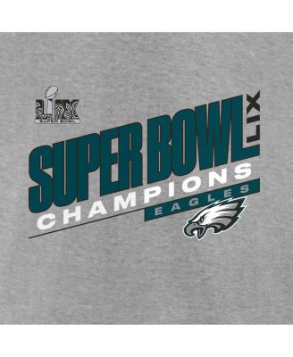 Мужская футболка Fanatics Heather Gray Philadelphia Eagles Super Bowl LIX Champions с подсчетом очков от Fanatics.