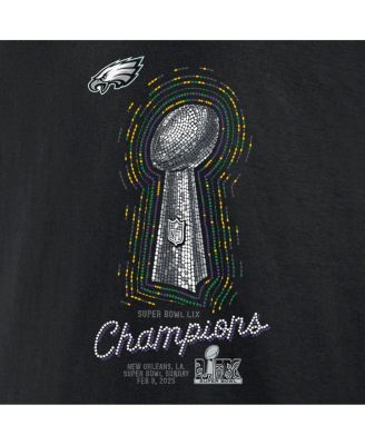 Мужская черная футболка Nike Philadelphia Eagles Super Bowl LIX Champions Lombardi Trophy от Nike