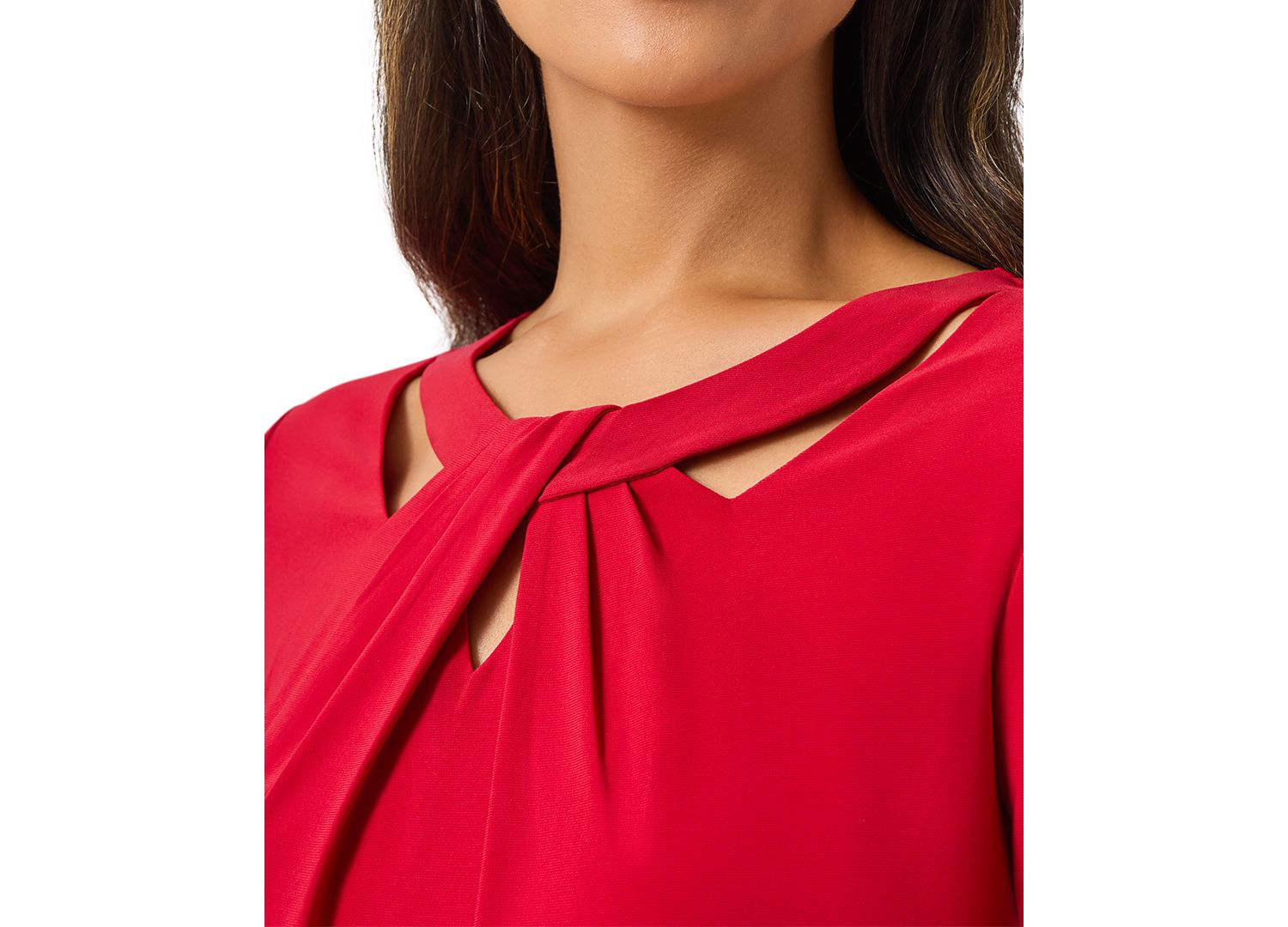 Petite Twist-Neck Top
