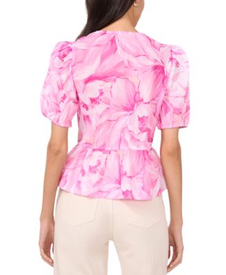 Женский хлопковый топ с баской на завязках спереди от Parker The Alina