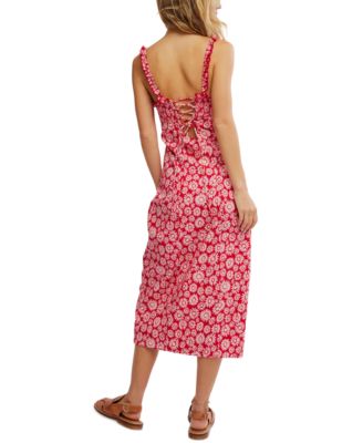 knee length dresses for ladies Lucinda V-Neck Twist Back Midi Dress Black main image 1
