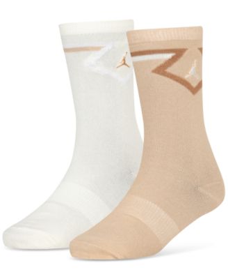 Jordan - Big Kids Diamond Logo High Crew Socks, Set of 2