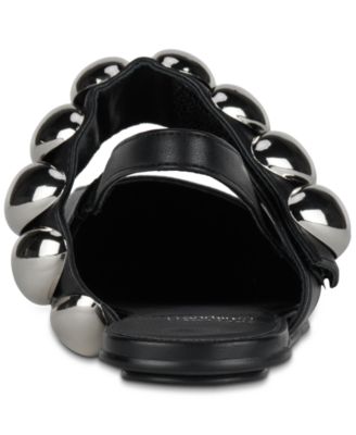 Women's Manon Dome-Studded Slingback Flats