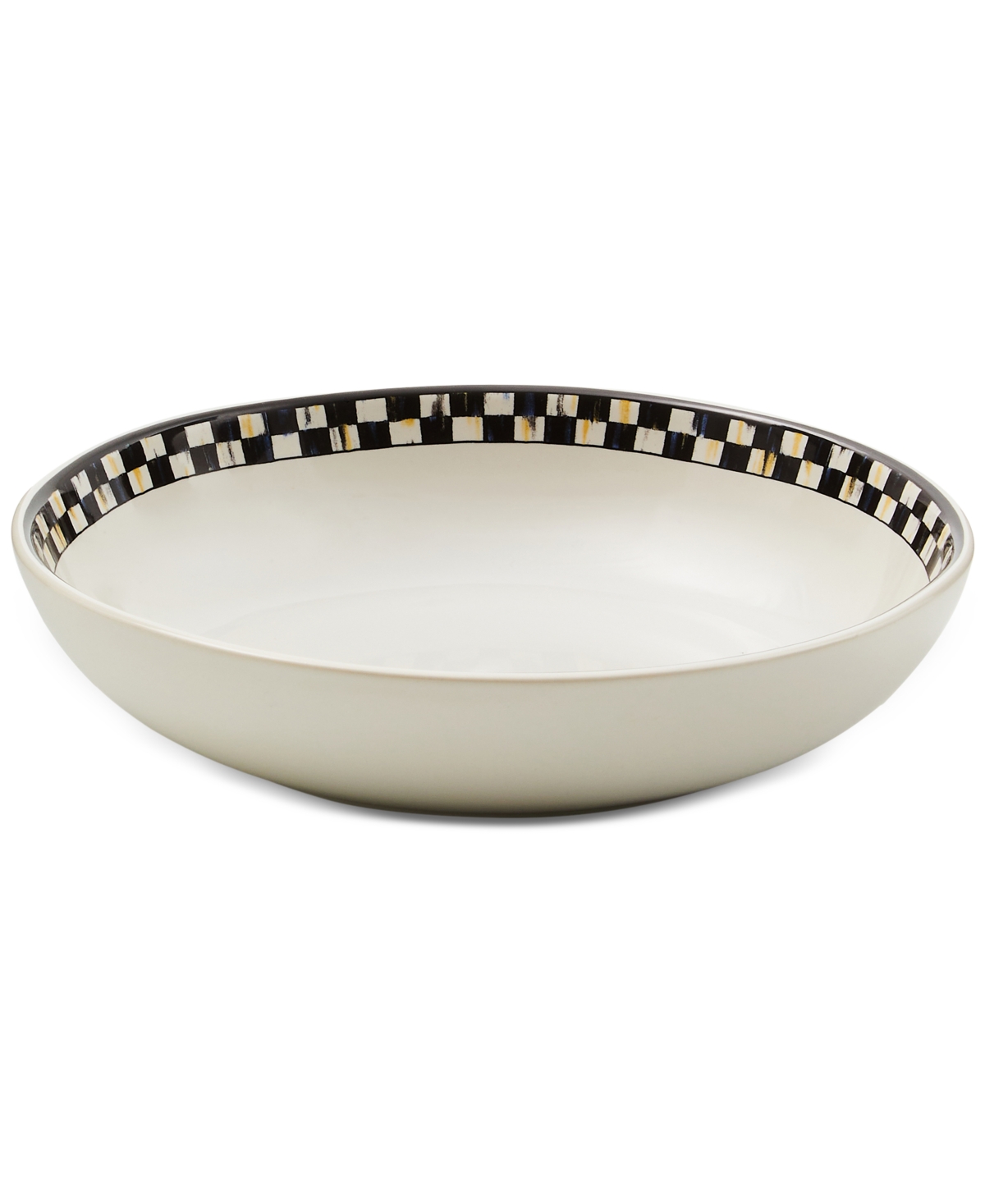 Shop Mackenzie-childs Courtly Check Everyday Pasta Bowls, Set Of 4