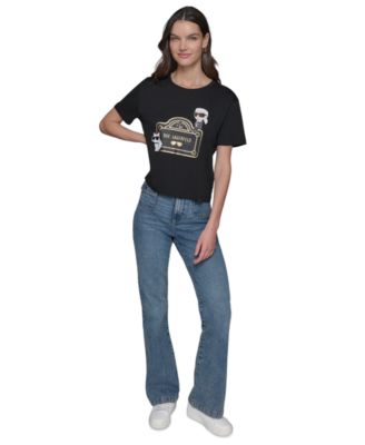 Женская футболка свободного покроя KARL LAGERFELD PARIS от Rue Lagerfeld