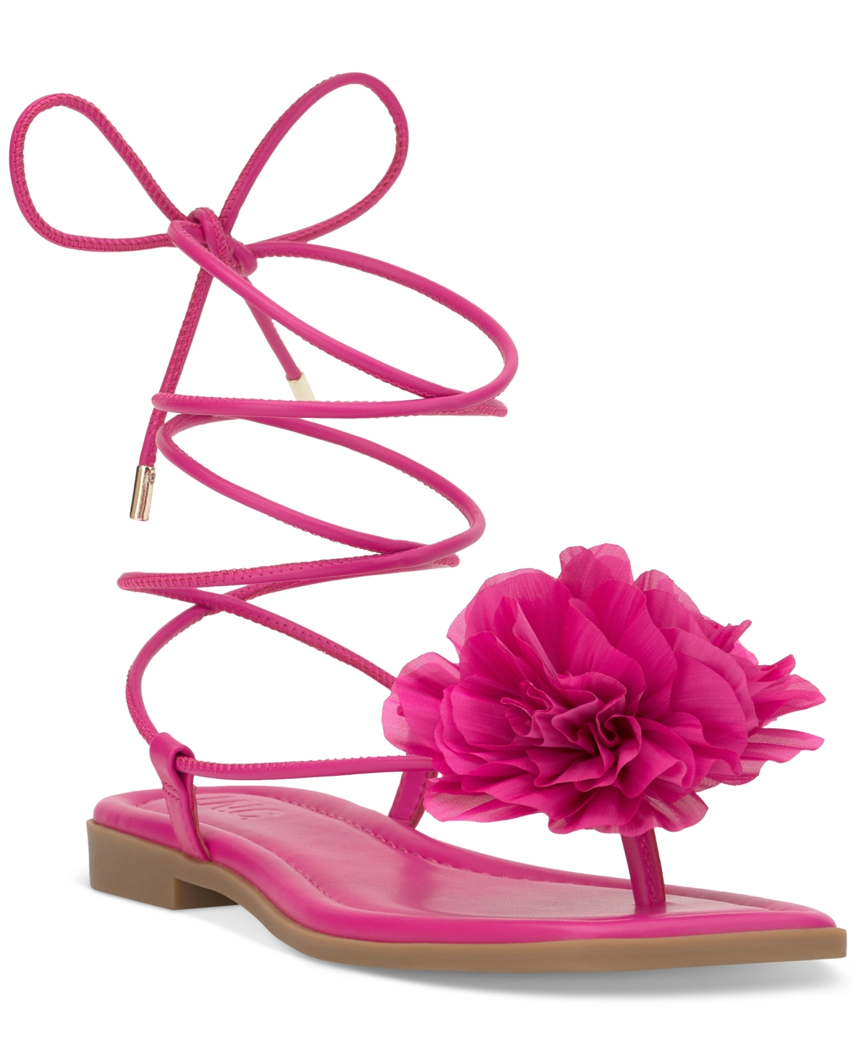 Inc International Concepts Women's Gilma Flower Flat Sandals, Created For Macy's In Pink Smooth