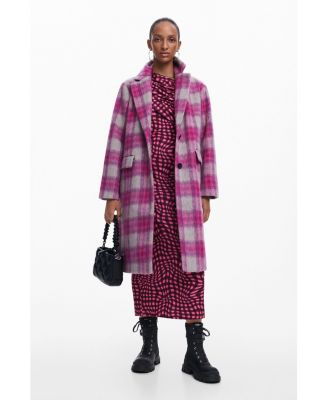 Women's Pink tartan coat
