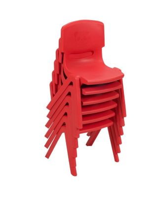 6-pack Kids Plastic Stackable Classroom Chairs