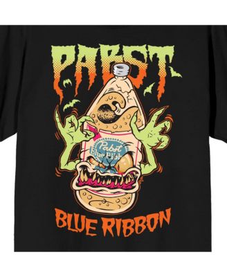 Pabst Blue Ribbon Big - Tall Halloween Beer Bottle Monster Crew Neck Short Sleeve Black T-shirt -4XL 3390₽