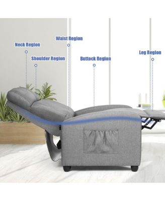 Recliner Sofa Wingback Chair with Massage Function