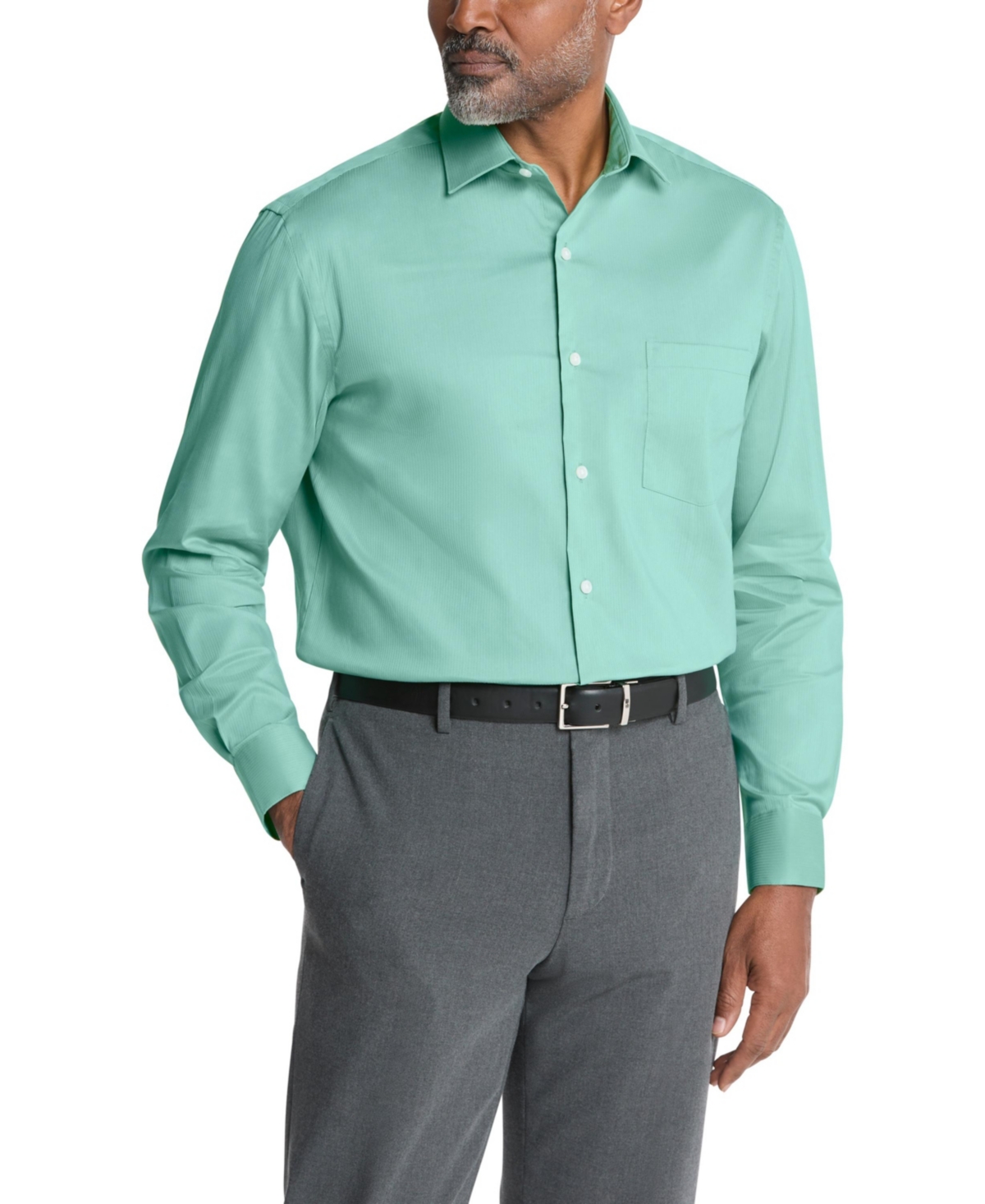VAN HEUSEN MEN'S REGULAR FIT EVERYDAY DEFENSE DRESS SHIRT 